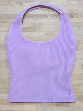 Babaton Lavender Ribbed Halter Tank Top Size XS. Aritzia Brand Babaton.
